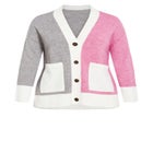 Zola Colour Block Cardigan image number null