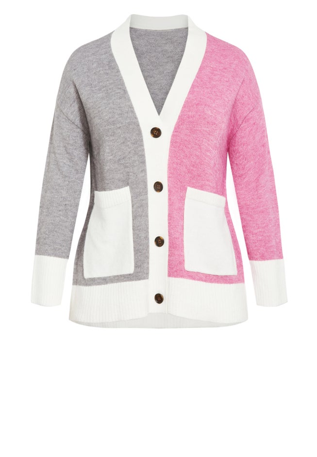 Zola Colour Block Cardigan image number null