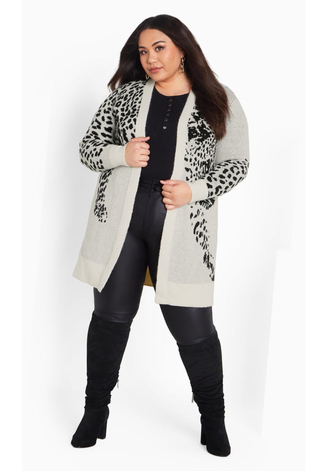 Lena Leopard Cardigan image number null