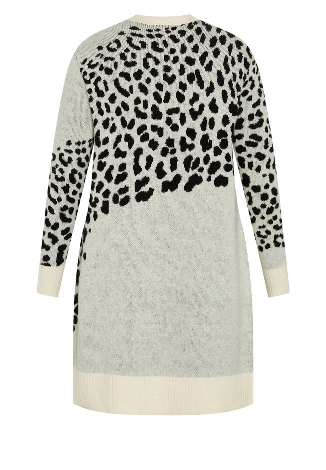 Lena Leopard Cardigan image number null