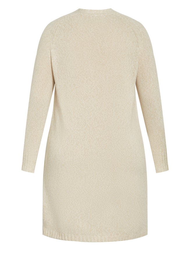 Charmed Collarless Longline Cardigan image number 4