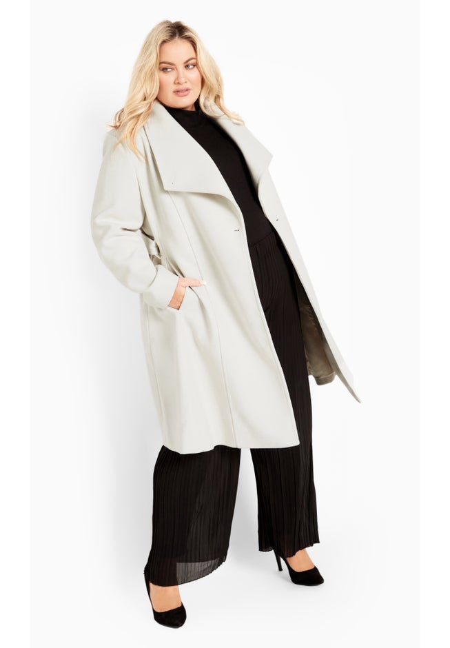 Isla Wrap Waist Tie Coat image number 1