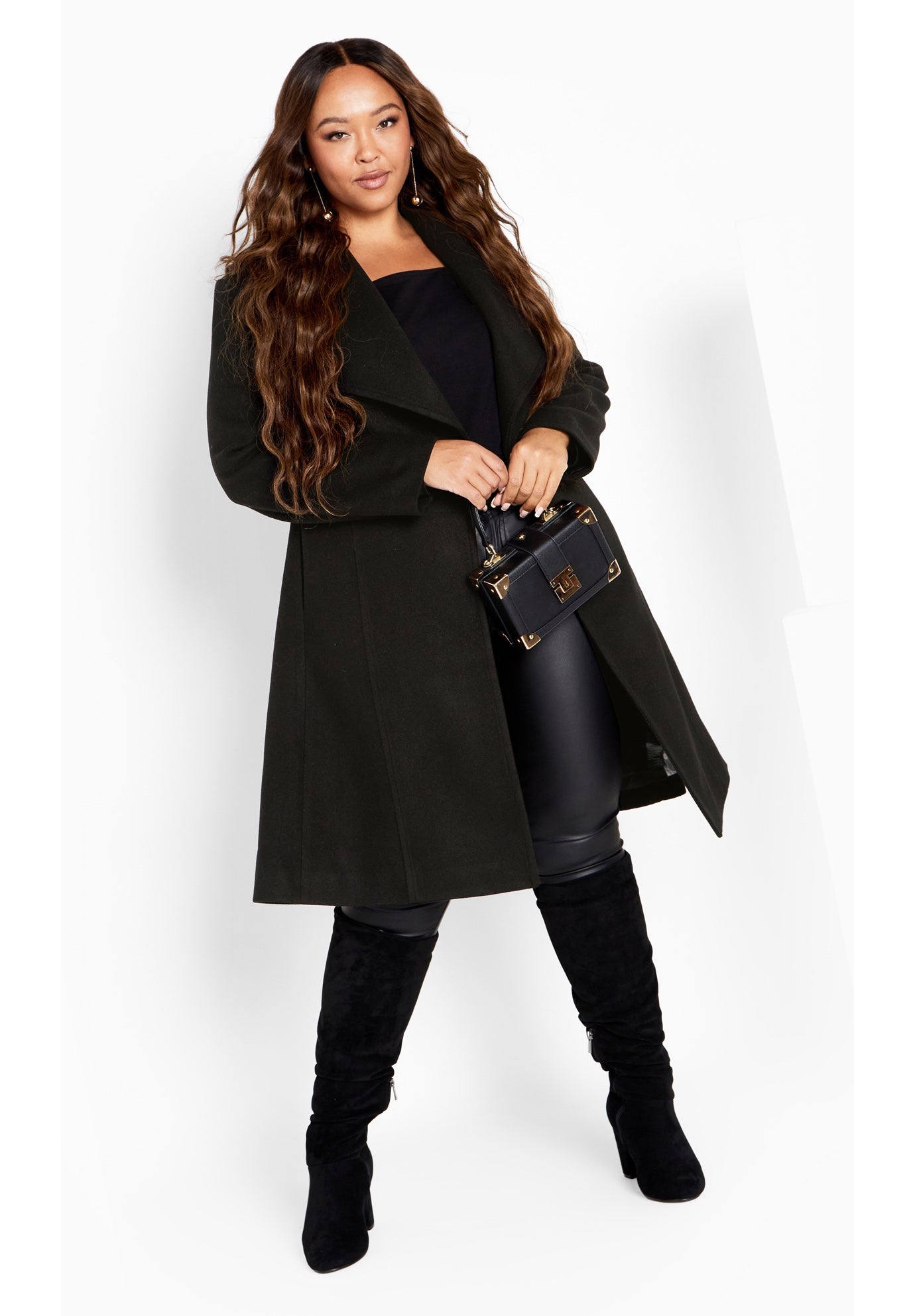 Isla Wrap Waist Tie Coat image number 0