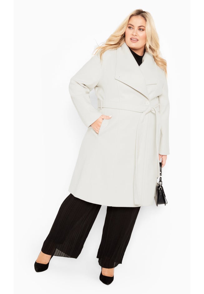 Isla Wrap Waist Tie Coat image number 0