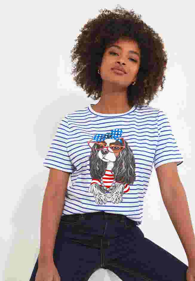 Stretch Cotton Graphic Tee image number 0