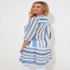 Ruffle Hem Cotton Tunic image number null