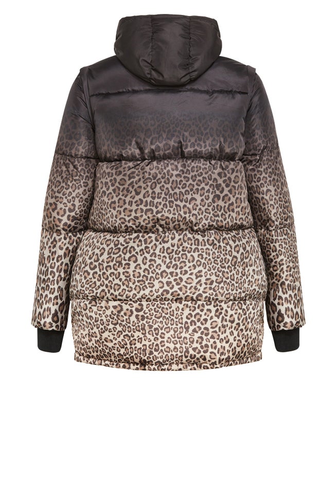 Indi Print Puffer Jacket image number null