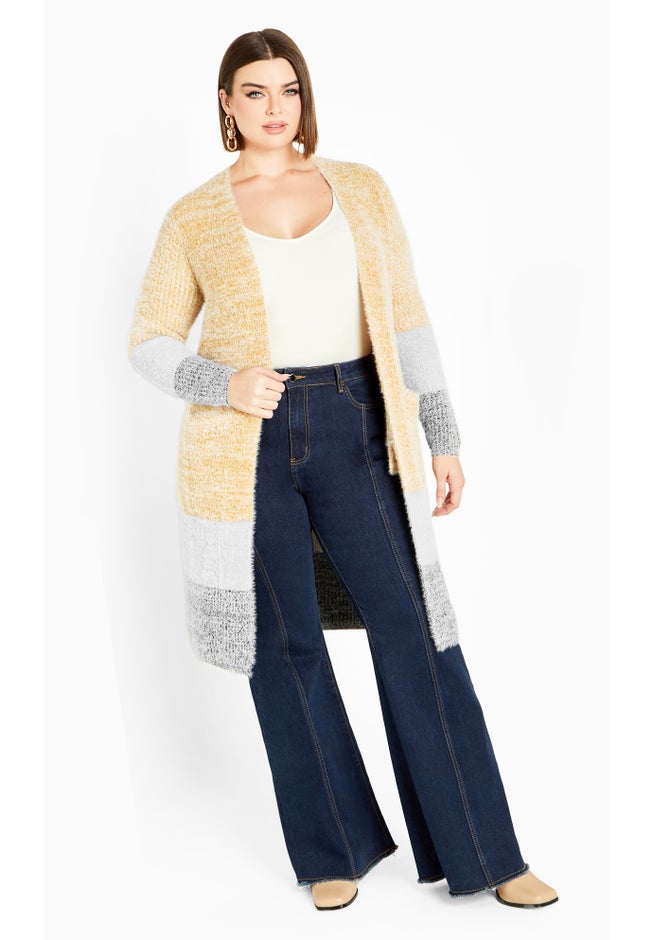 Elise Color Block Knitted Cardigan image number 1