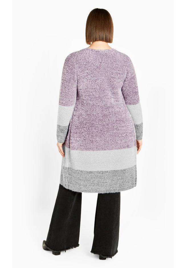 Elise Color Block Knitted Cardigan image number 2