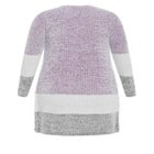 Elise Color Block Knitted Cardigan image number null