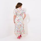 V-Neck Tiered Midi Dress image number null