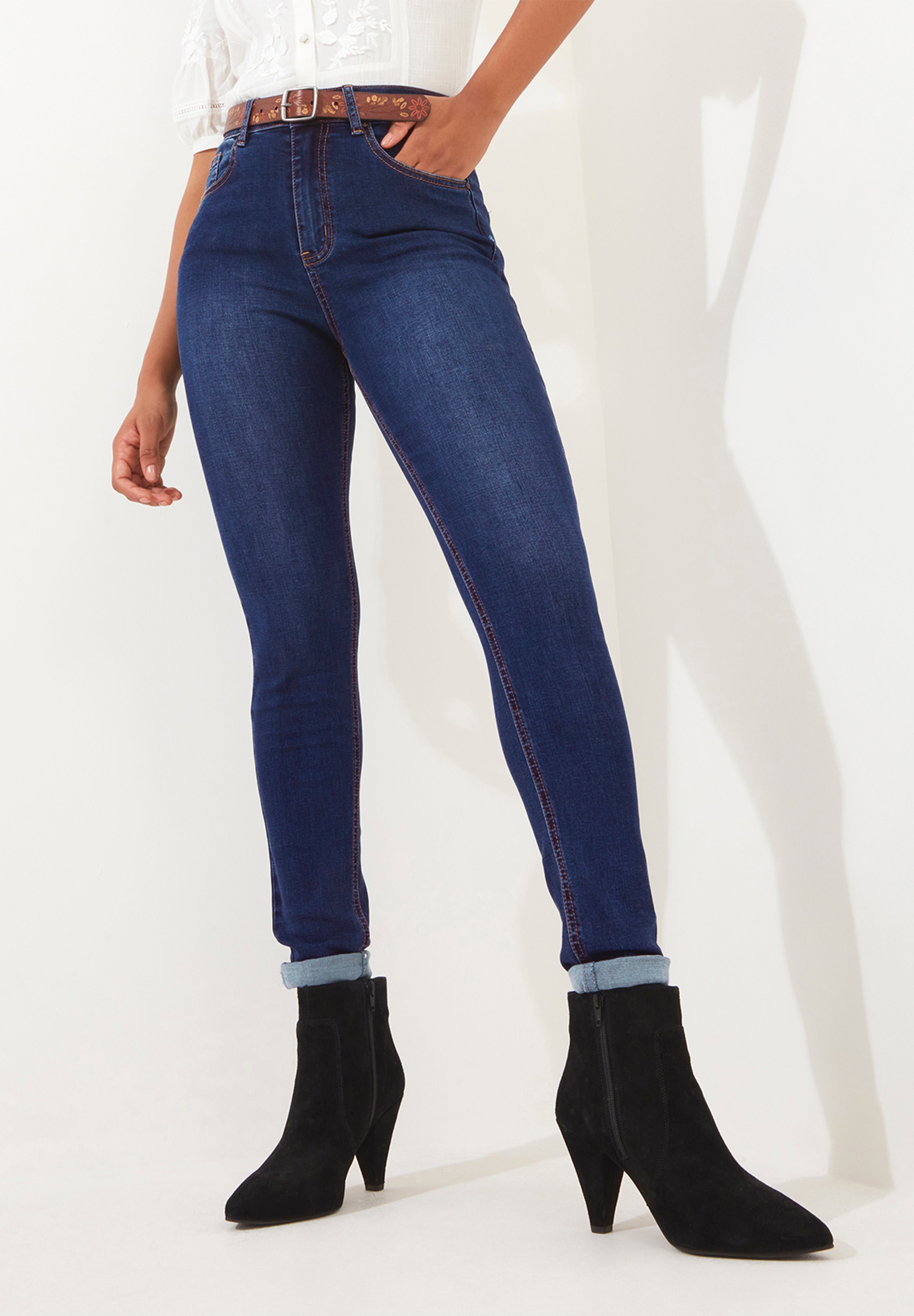High Waisted Skinny Jeans image number 1