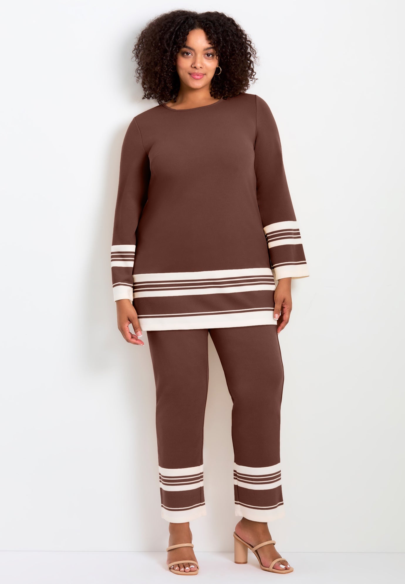 Border Stripe Straight Leg Pant image number 0