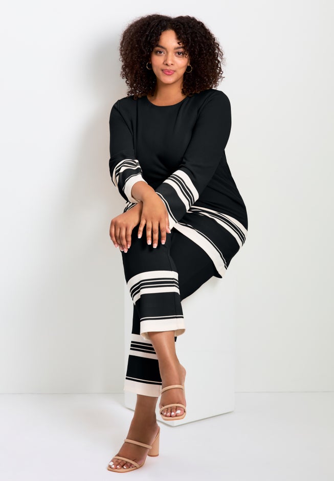 Border Stripe Straight Leg Pant image number 2