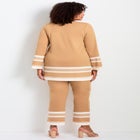 Border Stripe Straight Leg Pant image number null