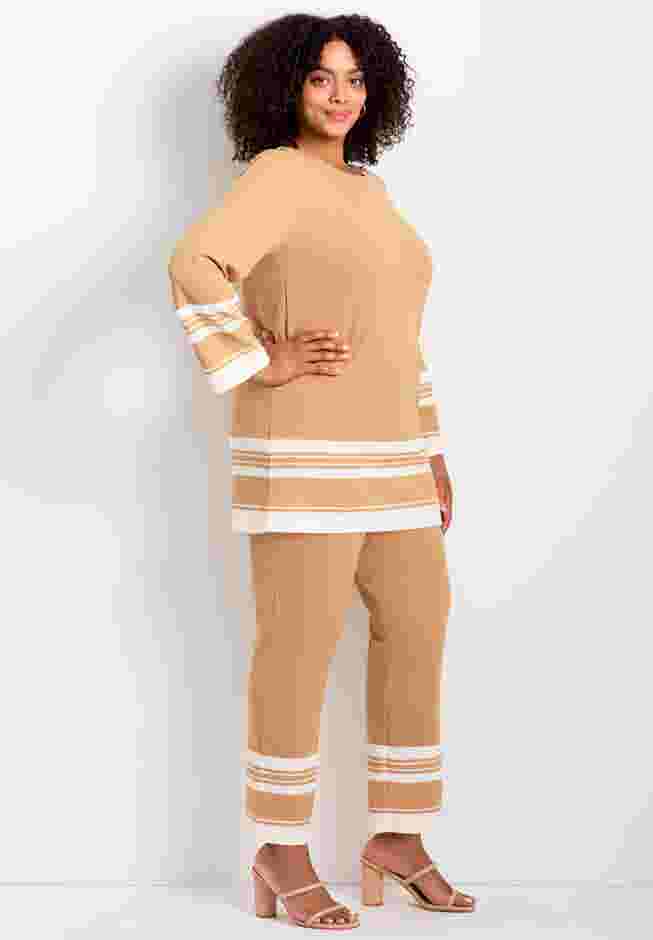Border Stripe Straight Leg Pant image number 2