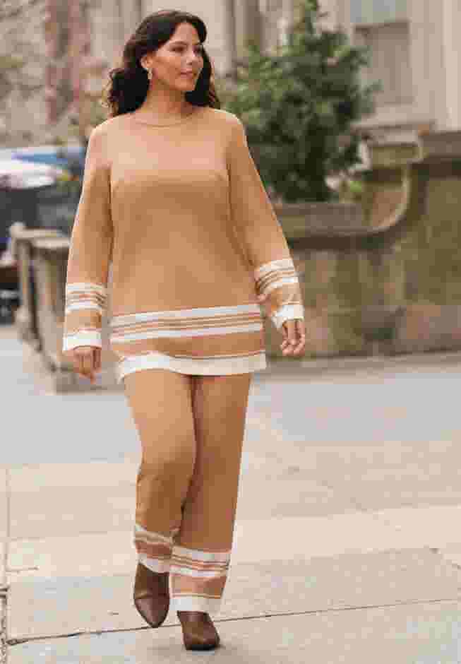 Border Stripe Straight Leg Pant image number 3