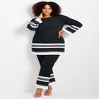 Border Stripe Straight Leg Pant image number null