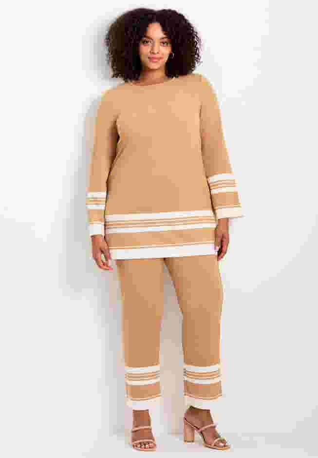 Border Stripe Straight Leg Pant image number 0