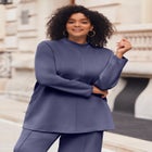 Seamed Mock Neck Tunic image number null