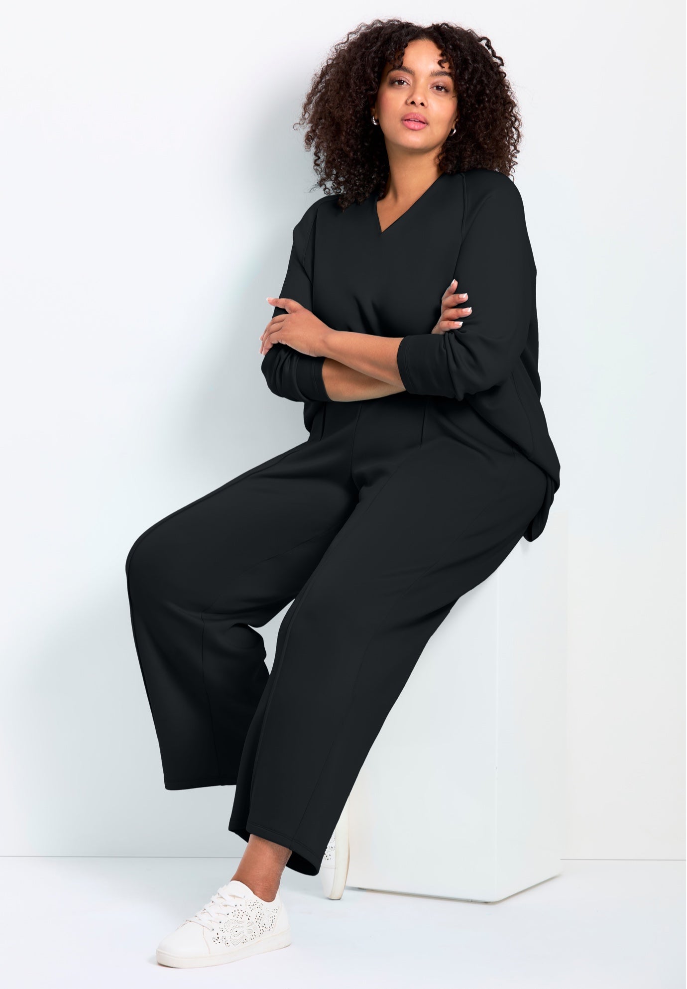 Seamed Wide Leg Pant image number 2