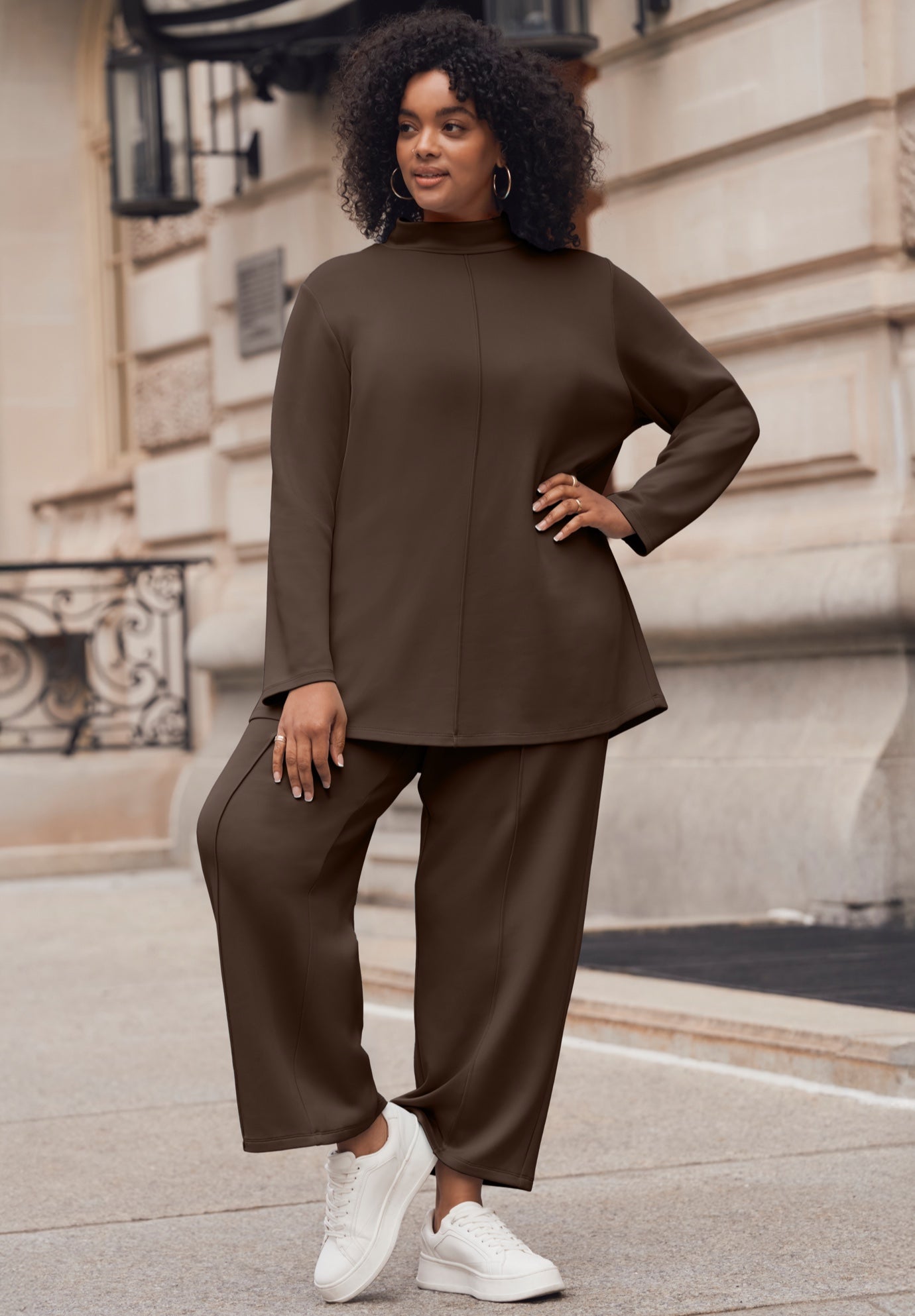 Seamed Wide Leg Pant image number 1