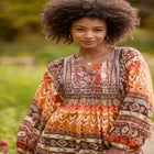 Blouson Sleeve Beaded Tunic image number null