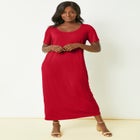 2-Piece Stretch Knit Duster Set image number null