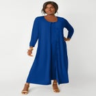 2-Piece Stretch Knit Duster Set image number null