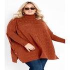 Bella Poncho Sweater image number null