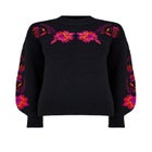 Mockneck Embroidered Sweater image number 1
