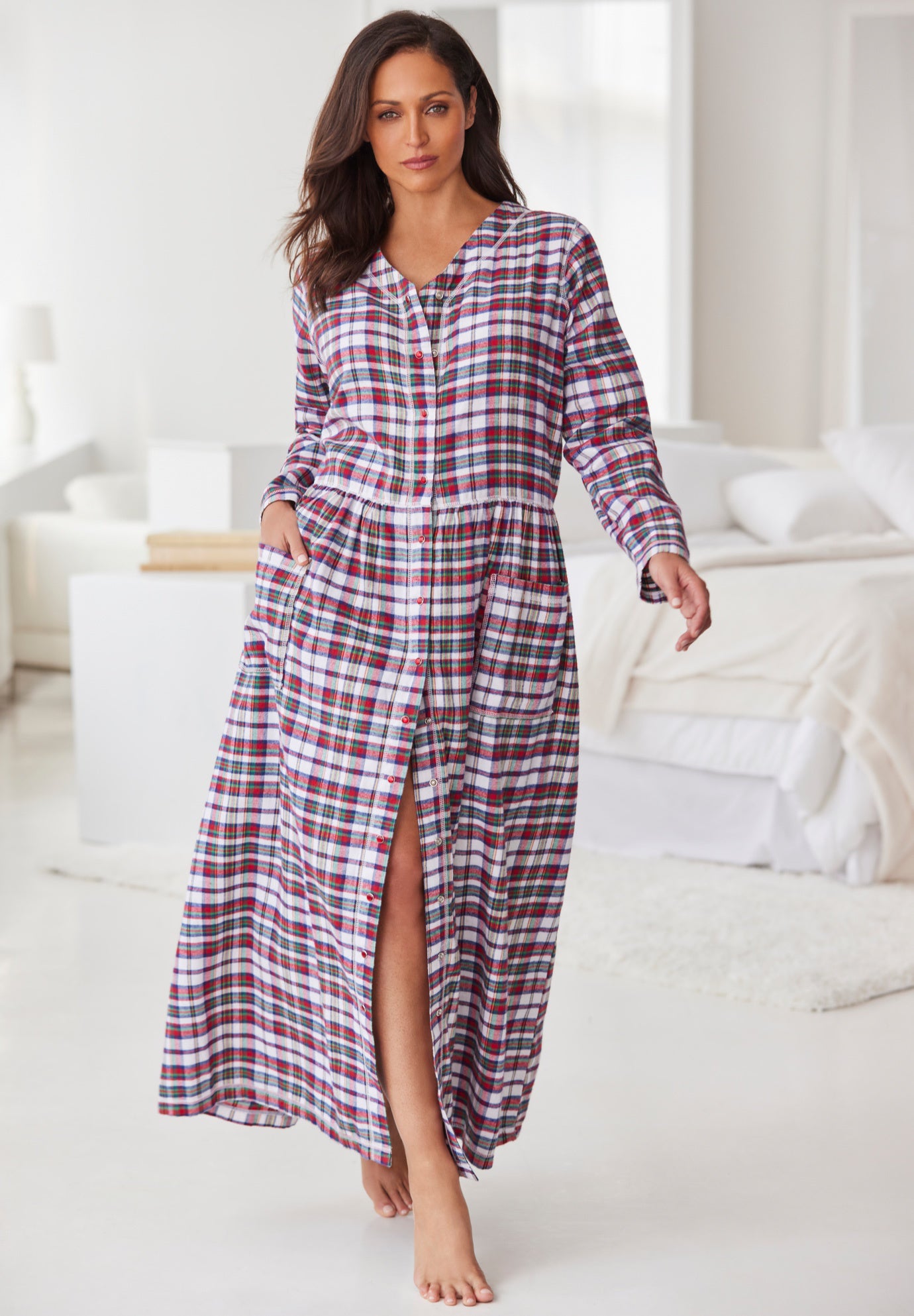 Flannel Plaid Lounger  image number 4