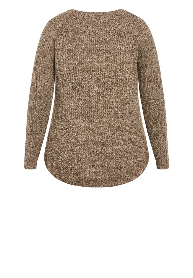 Tia Curved Hem Tunic Sweater image number 5