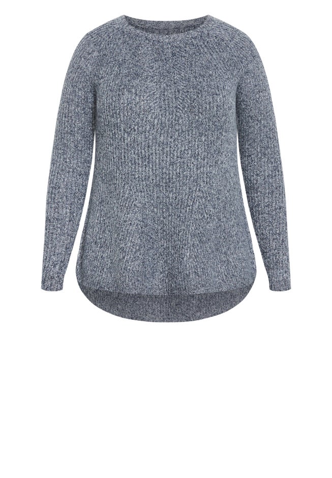 Tia Curved Hem Tunic Sweater image number 4