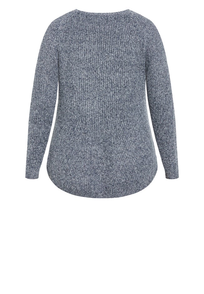 Tia Curved Hem Tunic Sweater image number 5