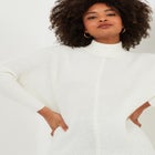 Mockneck Rib Sweater image number null