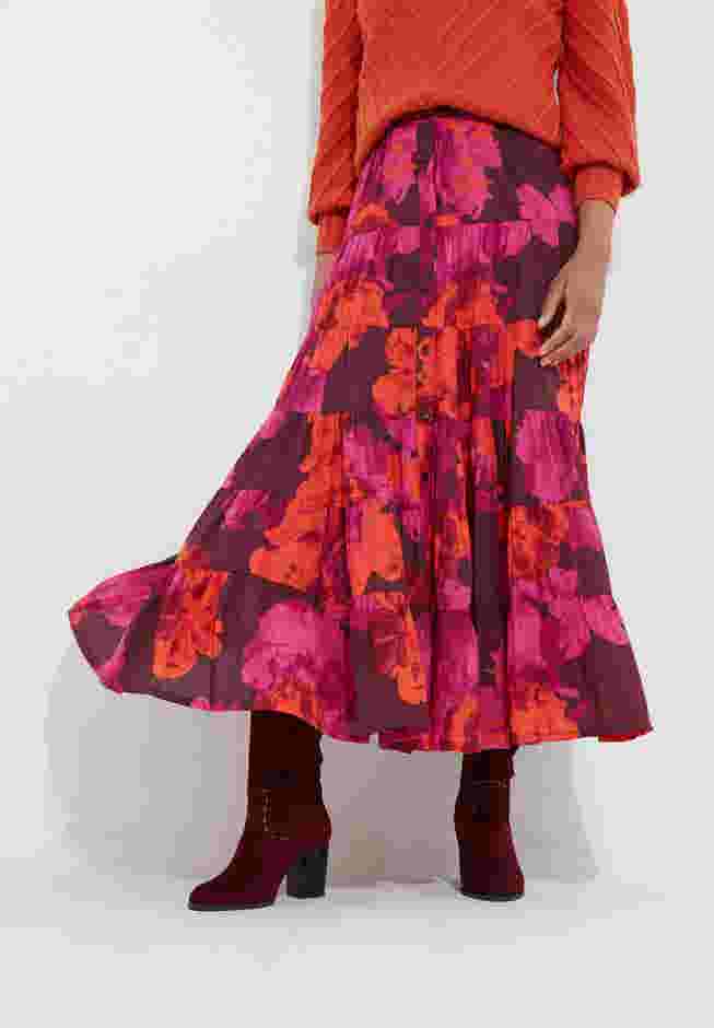 Tiered Midi Skirt image number 0