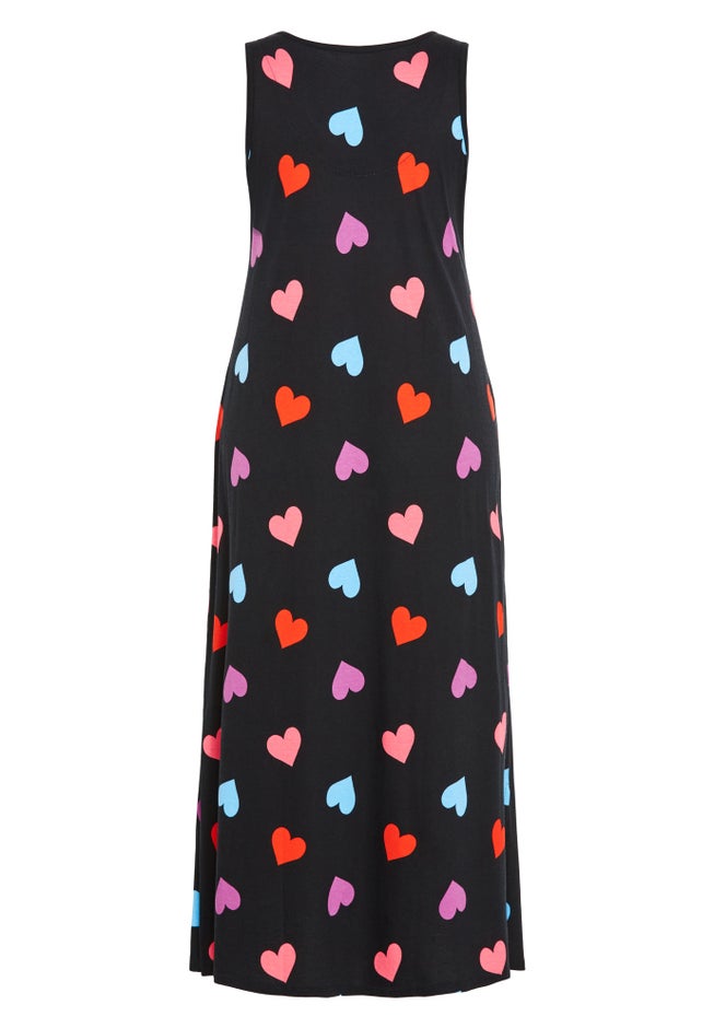 Sleep Heart Maxi Dress image number null