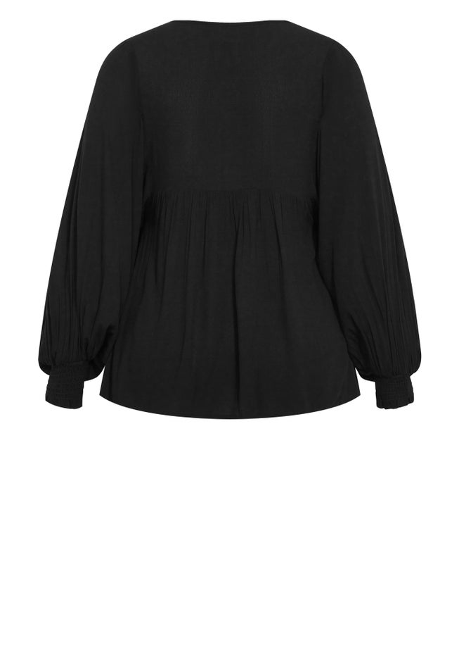 Amahle Lace Embroidered Button Down Blouse image number null