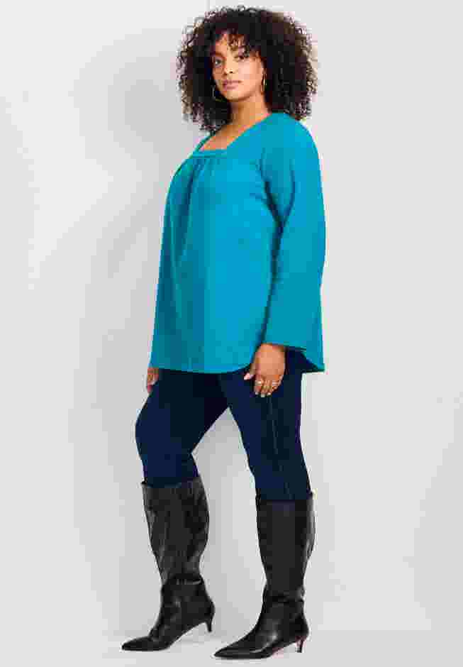 Square Neck Pleated Tunic image number 2