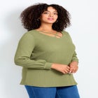 V-Neck Criss-Cross Top image number null