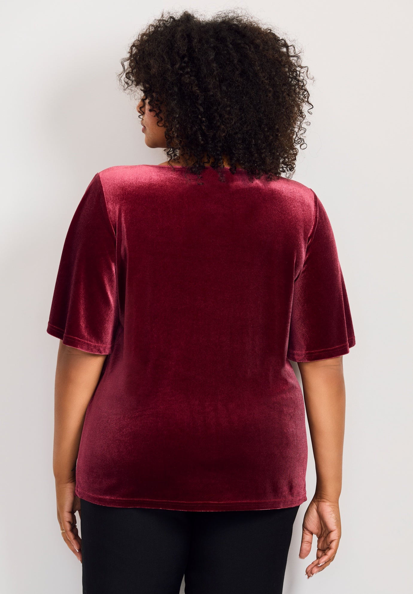 Kimono Velour Sleeve Tee image number 4