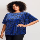 Kimono Velour Sleeve Tee image number null