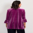 Split Neck Bell Sleeve Top image number null
