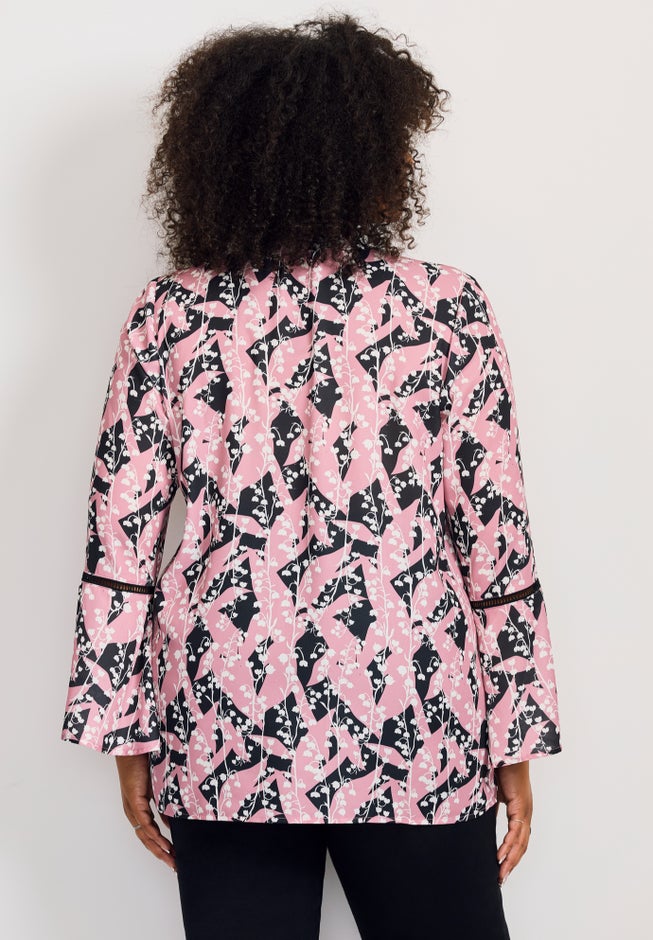 Button Front Poet Blouse image number 2
