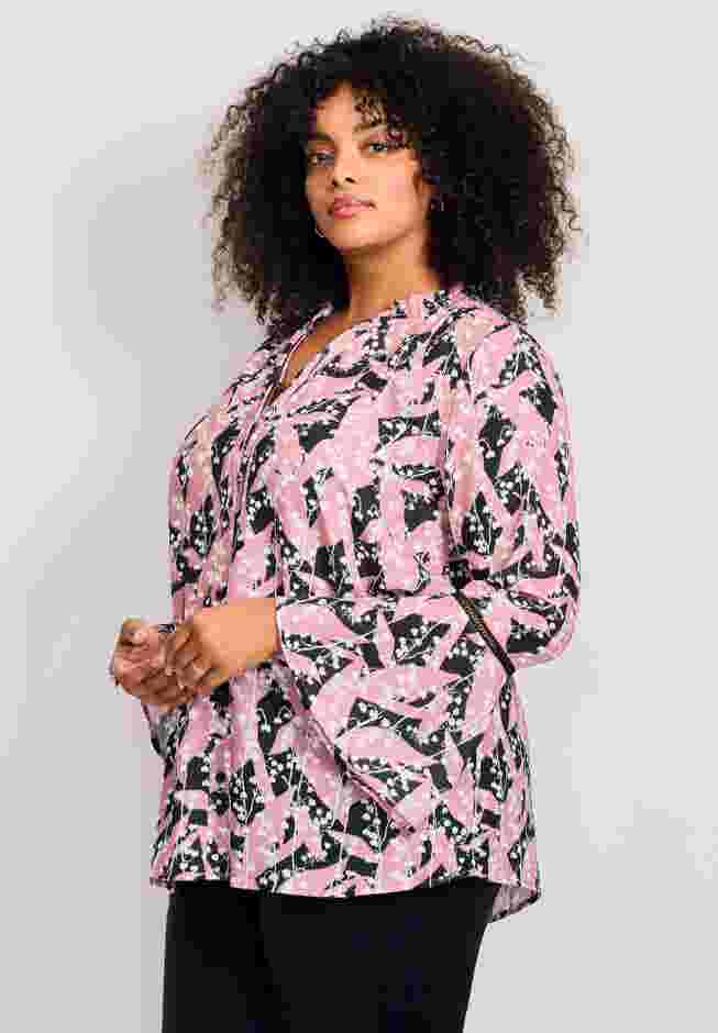 Button Front Poet Blouse image number 3