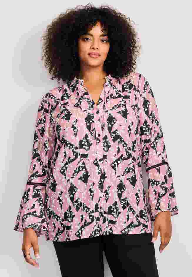 Button Front Poet Blouse image number 0