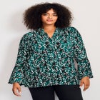 Button Front Poet Blouse image number null
