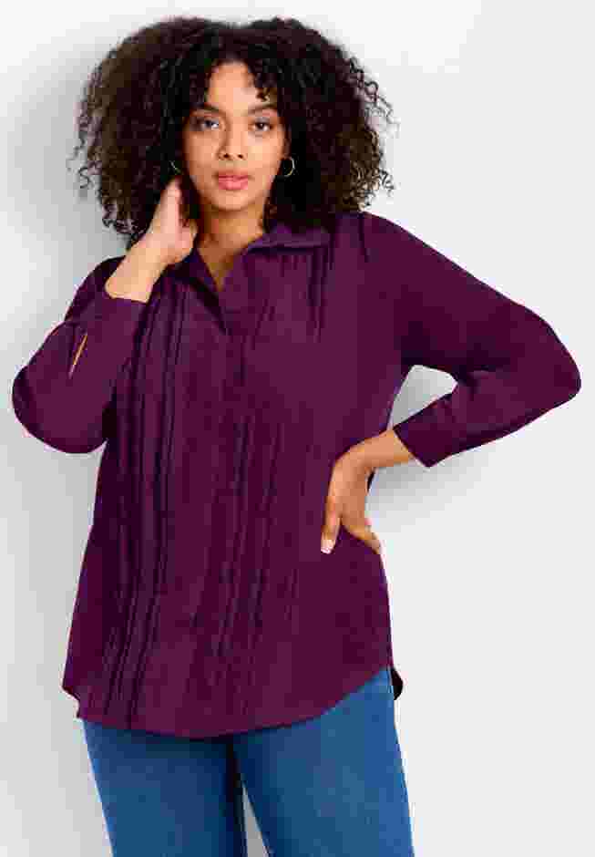 Pleated Button Down Shirt image number 0