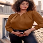 Chain Detail Satin Top image number null